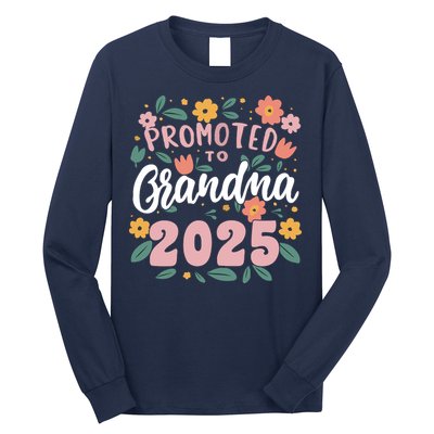 Promoted To Grandma 2025 First Time New Grandma Pregnancy Long Sleeve Shirt