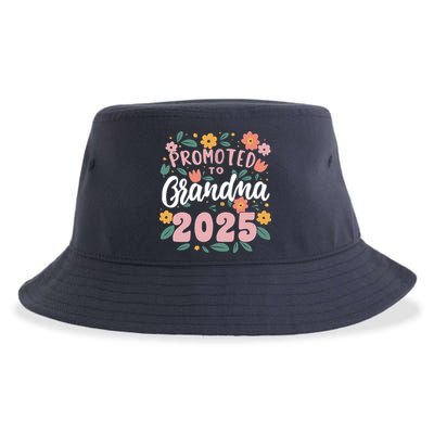 Promoted To Grandma 2025 First Time New Grandma Pregnancy Sustainable Bucket Hat