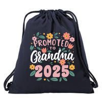 Promoted To Grandma 2025 First Time New Grandma Pregnancy Drawstring Bag