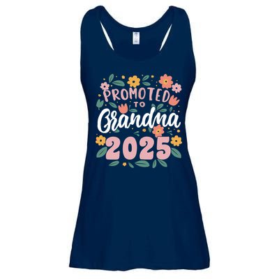Promoted To Grandma 2025 First Time New Grandma Pregnancy Ladies Essential Flowy Tank