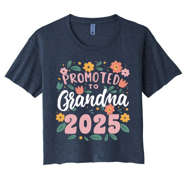 Promoted To Grandma 2025 First Time New Grandma Pregnancy Crop Top
