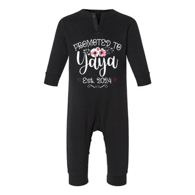 Promoted To Gg Est 2024 Mothers Day Soon To Be Grandma 2024 Infant Fleece One Piece