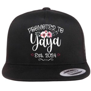 Promoted To Gg Est 2024 Mothers Day Soon To Be Grandma 2024 Flat Bill Trucker Hat