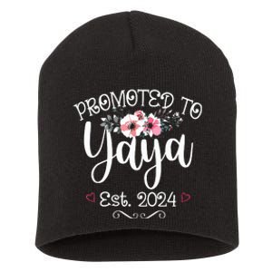 Promoted To Gg Est 2024 Mothers Day Soon To Be Grandma 2024 Short Acrylic Beanie