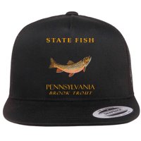 Pennsylvania Territory Game Fish The Brook Trout Flat Bill Trucker Hat