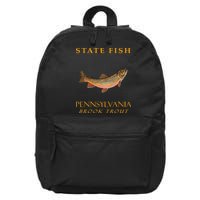 Pennsylvania Territory Game Fish The Brook Trout 16 in Basic Backpack