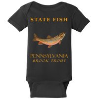 Pennsylvania Territory Game Fish The Brook Trout Baby Bodysuit