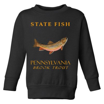 Pennsylvania Territory Game Fish The Brook Trout Toddler Sweatshirt