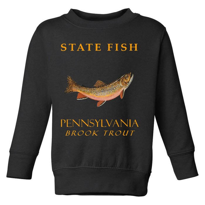 Pennsylvania Territory Game Fish The Brook Trout Toddler Sweatshirt