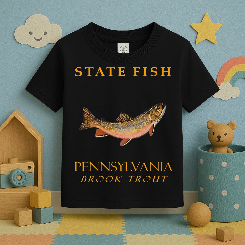 Pennsylvania Territory Game Fish The Brook Trout Toddler T-Shirt