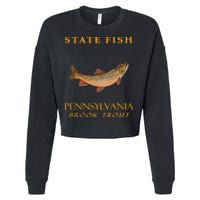 Pennsylvania Territory Game Fish The Brook Trout Cropped Pullover Crew