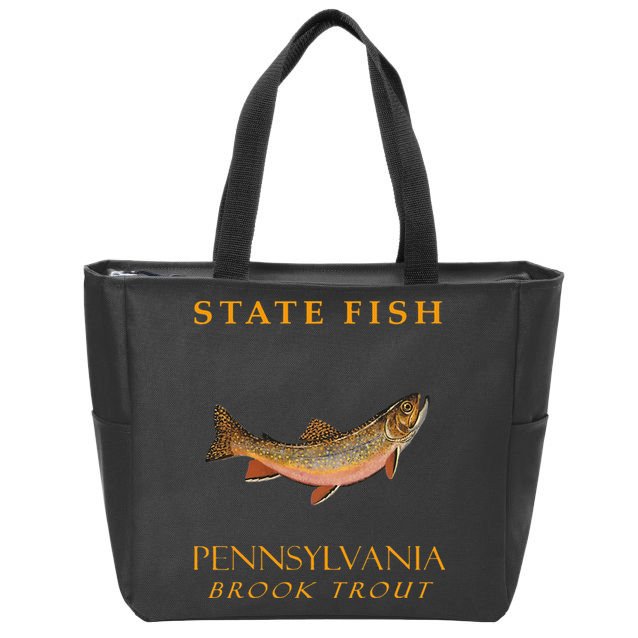 Pennsylvania Territory Game Fish The Brook Trout Zip Tote Bag