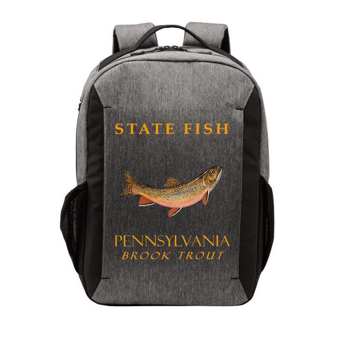 Pennsylvania Territory Game Fish The Brook Trout Vector Backpack