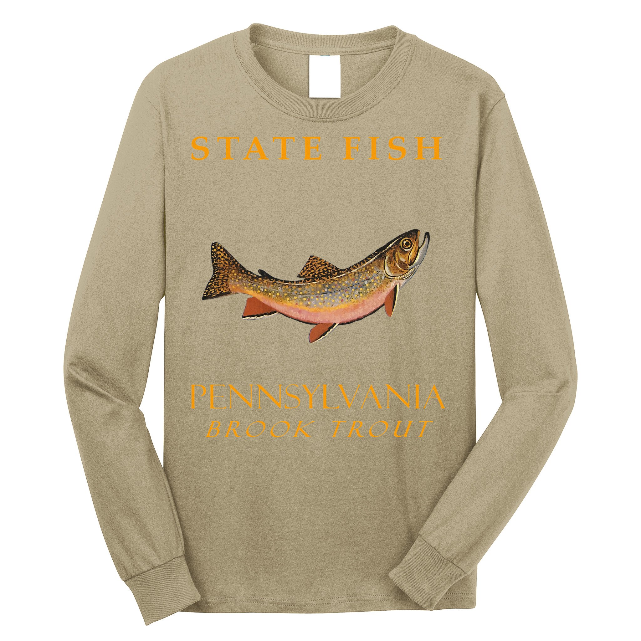 Pennsylvania Territory Game Fish The Brook Trout Long Sleeve Shirt