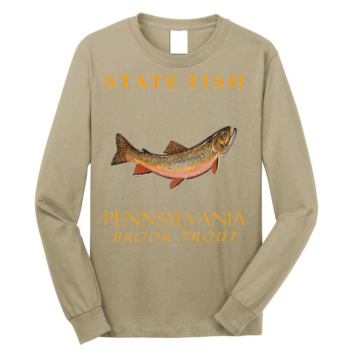 Pennsylvania Territory Game Fish The Brook Trout Long Sleeve Shirt