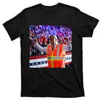 President Trump Garbage Truck Worker Vest Maga 2025 T-Shirt