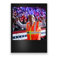 President Trump Garbage Truck Worker Vest Maga 2025 Poster