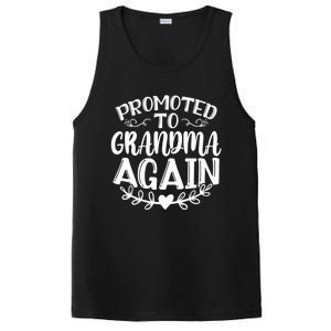 Promoted To Grandma Again Funny Gift PosiCharge Competitor Tank