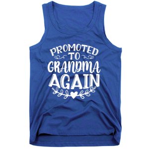 Promoted To Grandma Again Funny Gift Tank Top