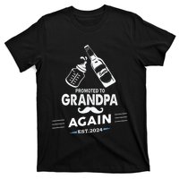 Promoted To Grandpa Again 2024 Pregnancy Announcement T-Shirt