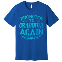 Promoted To Grandma Again Funny Gift Premium T-Shirt