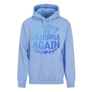 Promoted To Grandma Again Funny Gift Unisex Surf Hoodie