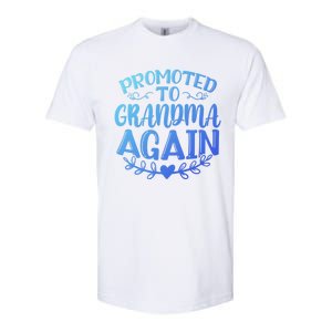 Promoted To Grandma Again Funny Gift Softstyle CVC T-Shirt