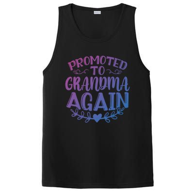 Promoted To Grandma Again Funny Gift PosiCharge Competitor Tank