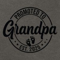 Promoted To Grandpa Est 2025 Cotton Canvas Backpack