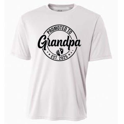 Promoted To Grandpa Est 2025 Cooling Performance Crew T-Shirt