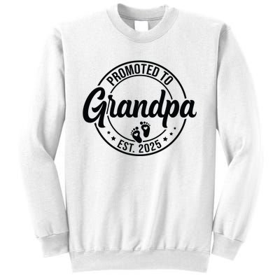 Promoted To Grandpa Est 2025 Sweatshirt