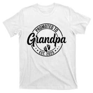 Promoted To Grandpa Est 2025 T-Shirt