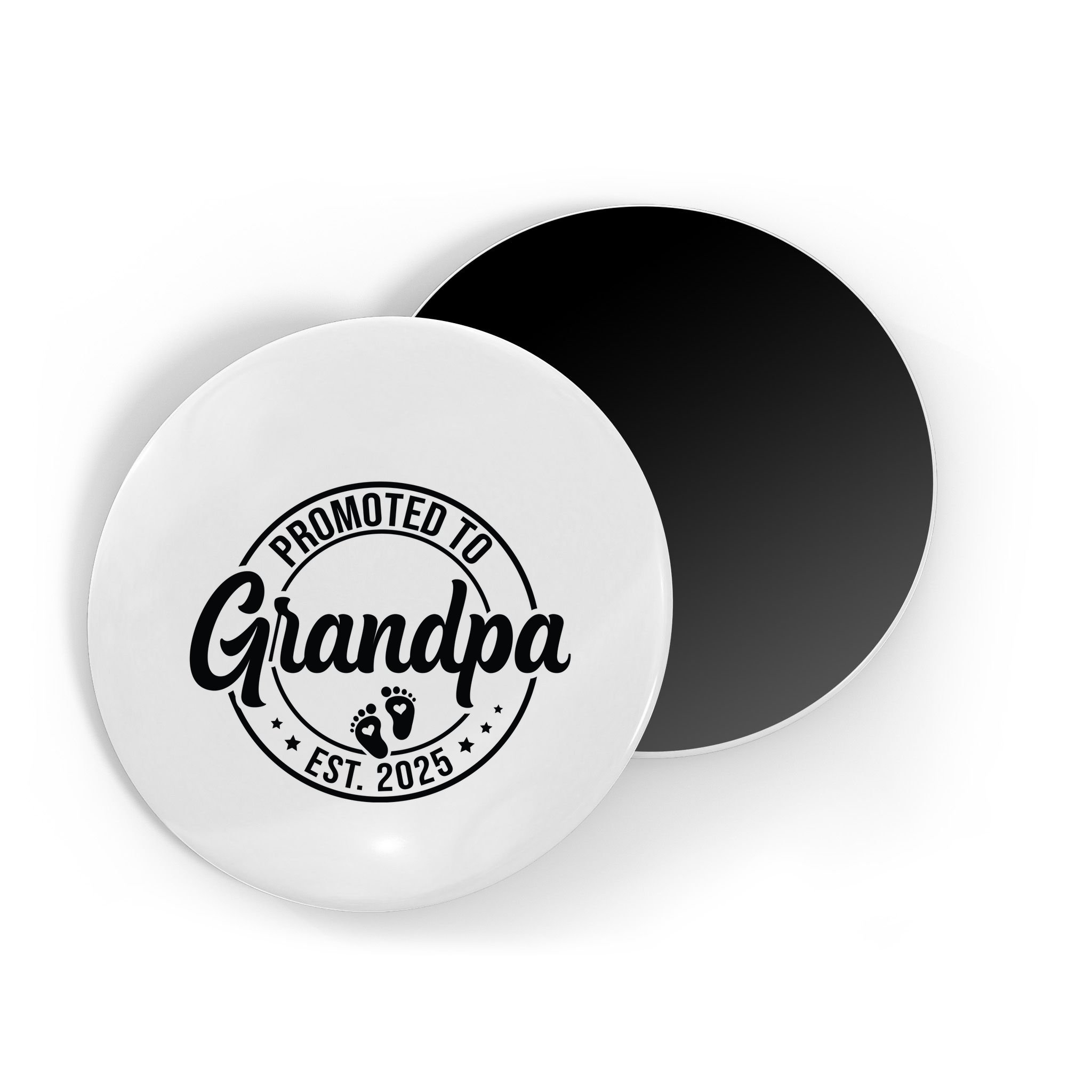 Promoted To Grandpa Est 2025 Magnet