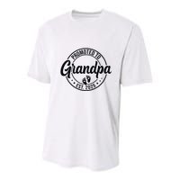 Promoted To Grandpa Est 2025 Youth Performance Sprint T-Shirt