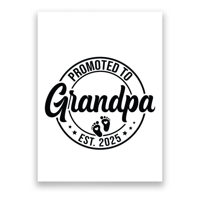 Promoted To Grandpa Est 2025 Poster