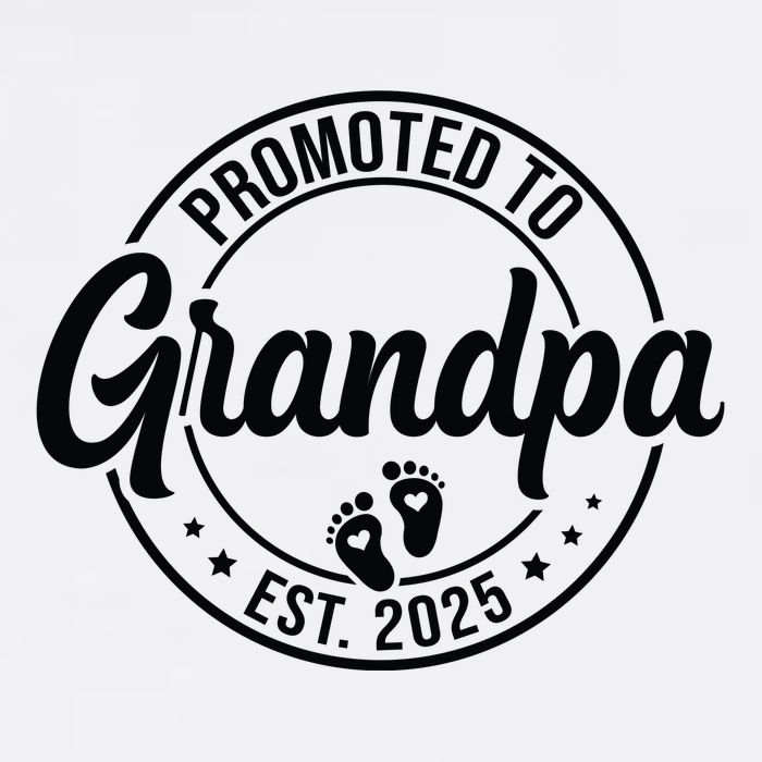 Promoted To Grandpa Est 2025 Poster