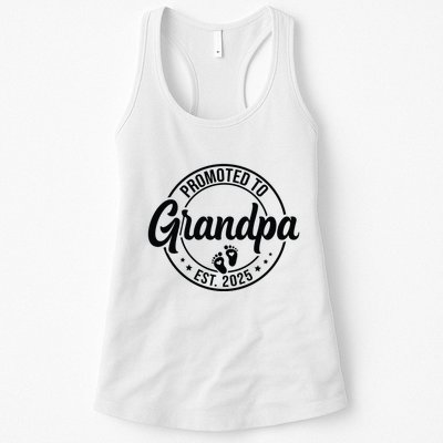Promoted To Grandpa Est 2025 Womens Tank Top