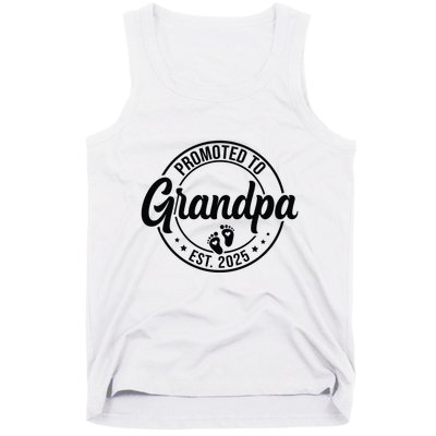 Promoted To Grandpa Est 2025 Tank Top