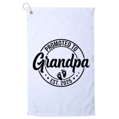Promoted To Grandpa Est 2025 Golf Towel