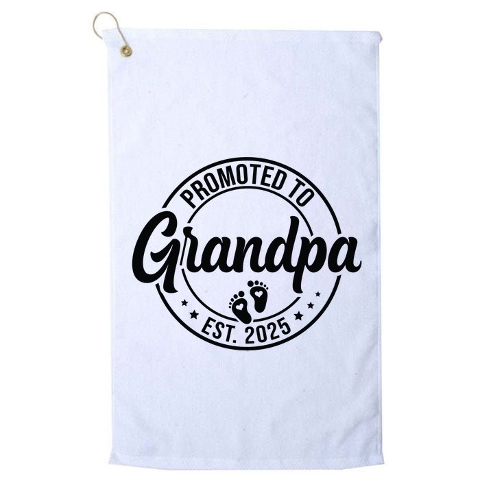 Promoted To Grandpa Est 2025 Golf Towel