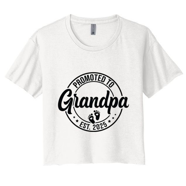 Promoted To Grandpa Est 2025 Crop Top