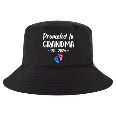 Promoted To Grandma Est 2024 New Grandma Grandmother Cool Comfort Performance Bucket Hat