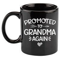 Promoted To Grandma Again New Nana Granny Mothers Day 11oz C Handle Ceramic Mug