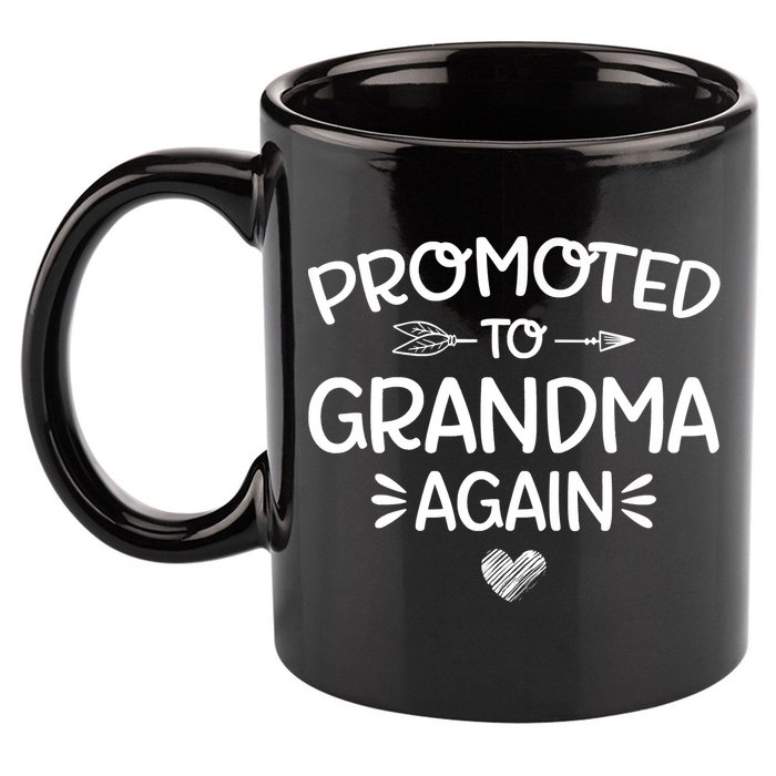 Promoted To Grandma Again New Nana Granny Mothers Day 11oz C Handle Ceramic Mug