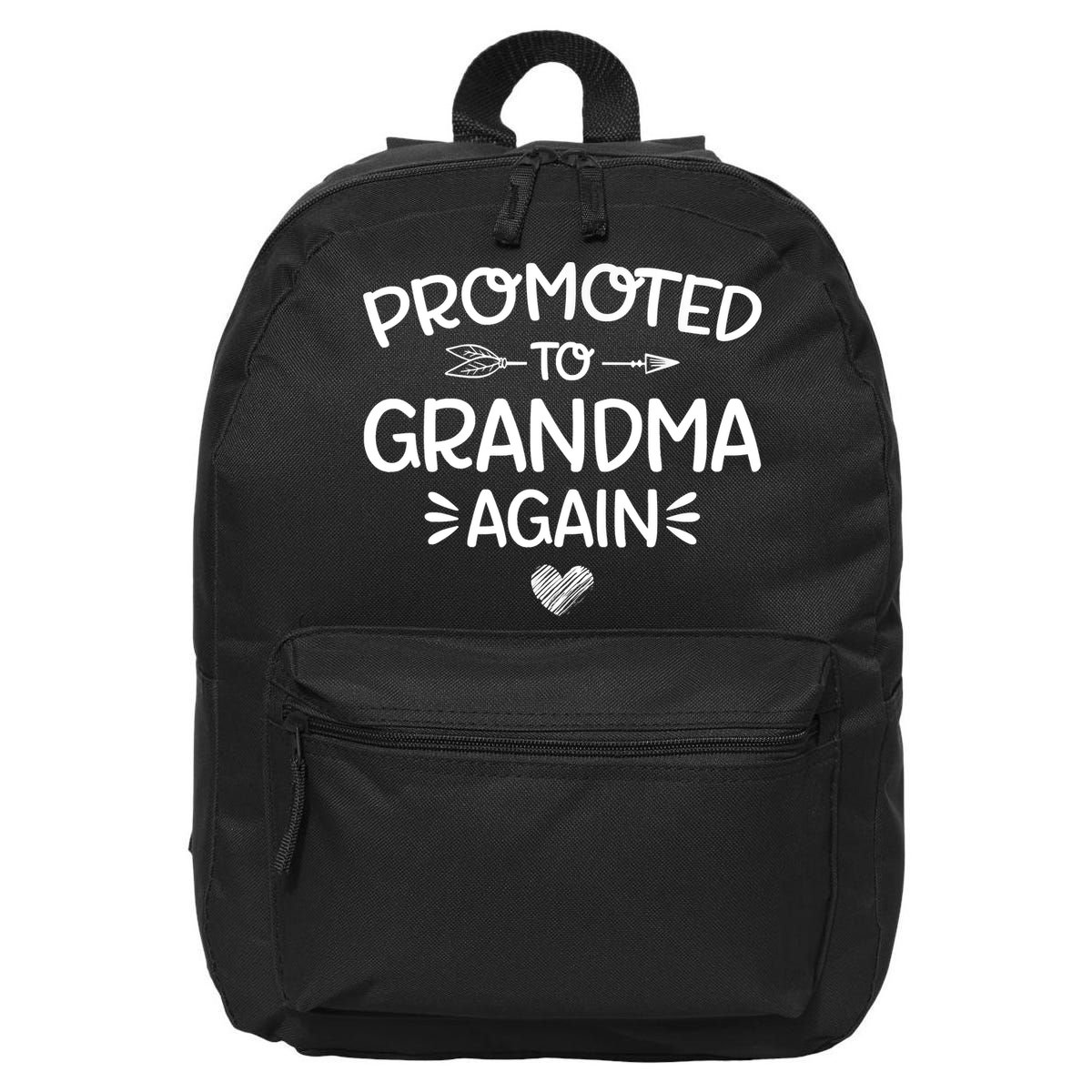 Promoted To Grandma Again New Nana Granny Mothers Day 16 in Basic Backpack