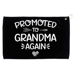 Promoted To Grandma Again New Nana Granny Mothers Day Grommeted Golf Towel