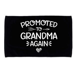 Promoted To Grandma Again New Nana Granny Mothers Day Microfiber Hand Towel