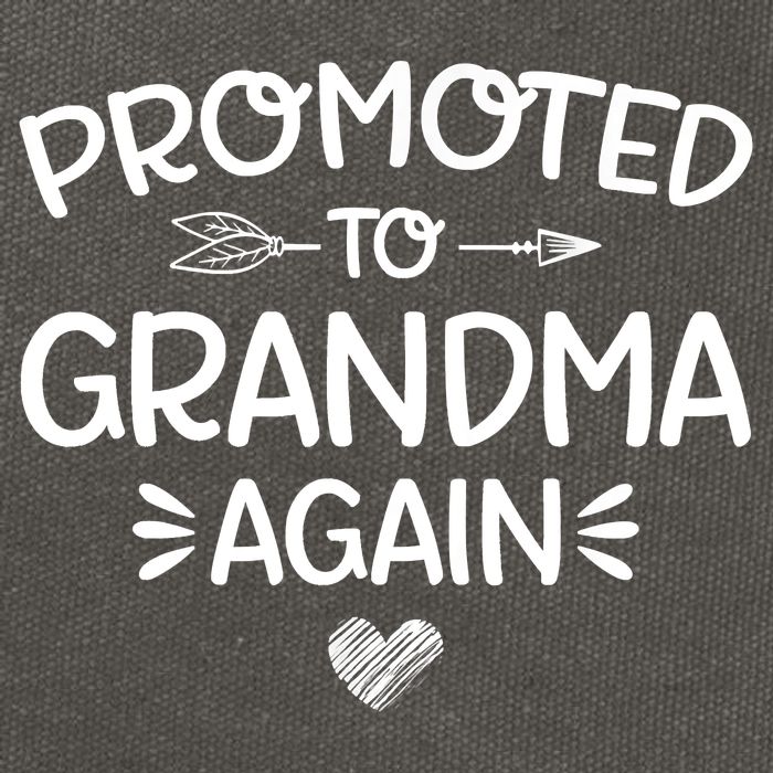 Promoted To Grandma Again New Nana Granny Mothers Day Cotton Canvas Backpack
