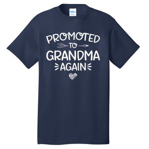 Promoted To Grandma Again New Nana Granny Mothers Day Tall T-Shirt