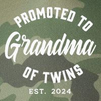 Promoted To Grandma Of Twins 2024 Twins Baby Announcement Legacy Tie Dye Trucker Hat